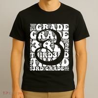 Typography Groovy Third Grade Teacher Back To School T-Shirt thumb 3
