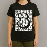 Typography Groovy Third Grade Teacher Back To School T-Shirt thumb 4