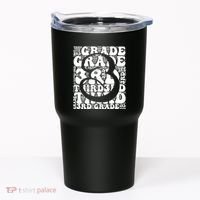Typography Groovy Third Grade Teacher Back To School Tumbler thumb 0