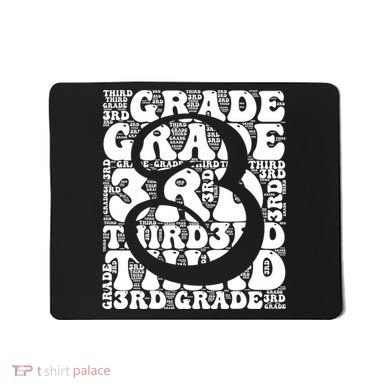 Typography Groovy Third Grade Teacher Back To School Mousepad