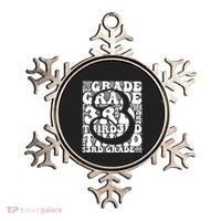 Typography Groovy Third Grade Teacher Back To School Ornament thumb 0