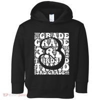 Typography Groovy Third Grade Teacher Back To School Toddler Hoodie thumb 0