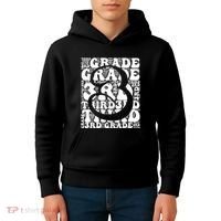 Typography Groovy Third Grade Teacher Back To School Kids Hoodie thumb 4