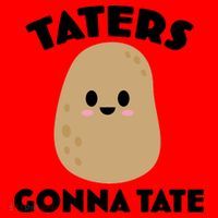 Taters Gonna Tate Funny Santa Hat thumb 1