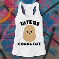 Taters Gonna Tate Funny Women's Tank Top thumb 3
