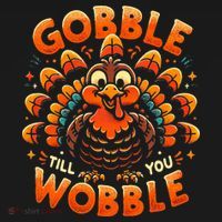 Thanksgiving  Gobble Till You Wobble  Women's Hoodie thumb 2