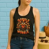 Thanksgiving  Gobble Till You Wobble  Women's Tank Top thumb 2