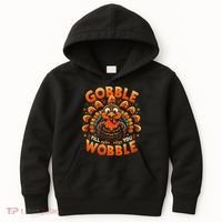 Thanksgiving  Gobble Till You Wobble  Kids Hoodie thumb 0