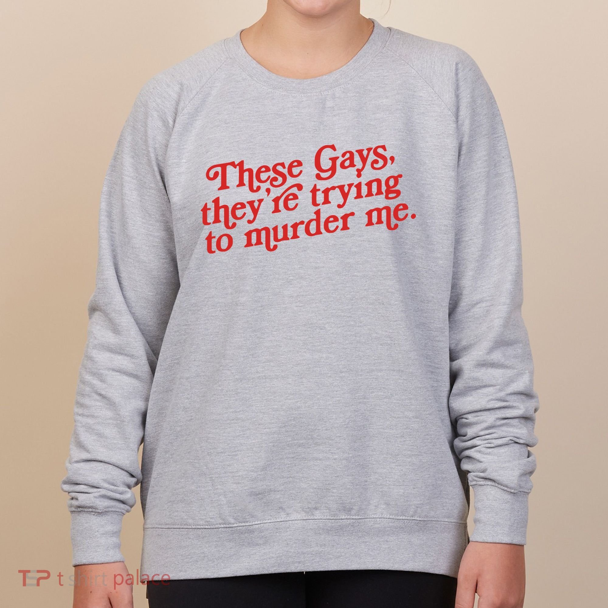 These Gays Trying To Murder Me Women's Sweatshirt