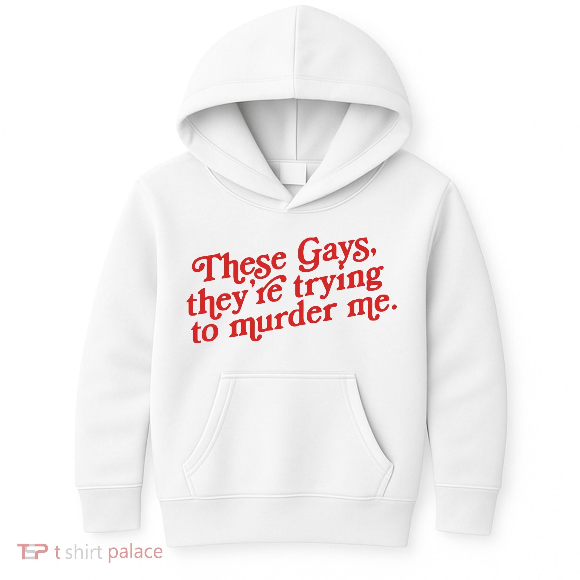 These Gays Trying To Murder Me Kids Hoodie