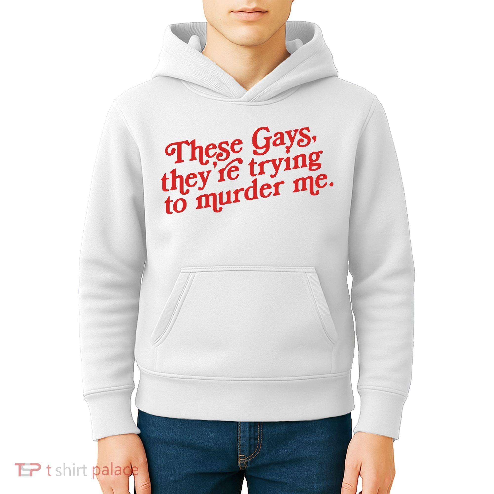 These Gays Trying To Murder Me Kids Hoodie