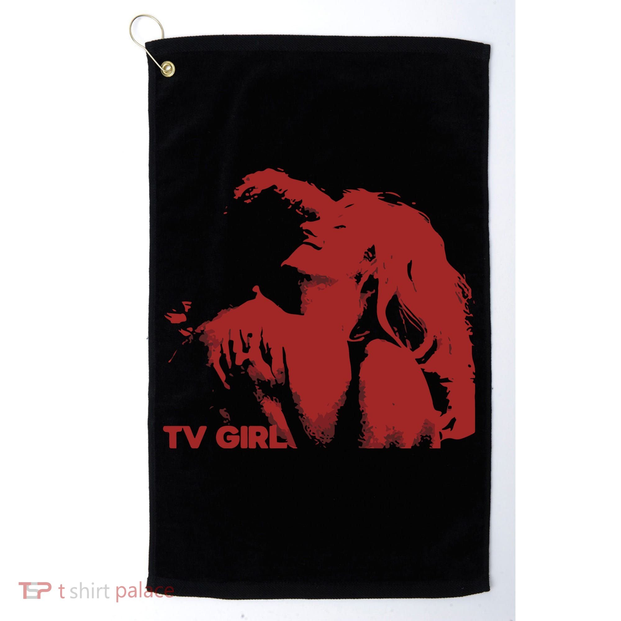 TV Girl Golf Towel