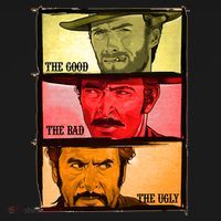 The Good, The Bad, & The Ugly Blondie, Tuco And Angle Eyes Apron thumb 3