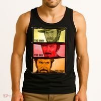 The Good, The Bad, & The Ugly Blondie, Tuco And Angle Eyes Tank Top thumb 3