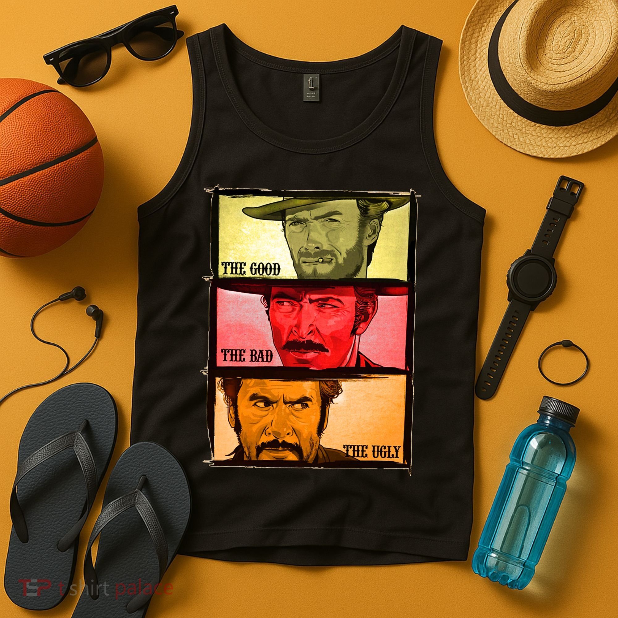The Good, The Bad, & The Ugly Blondie, Tuco And Angle Eyes Tank Top