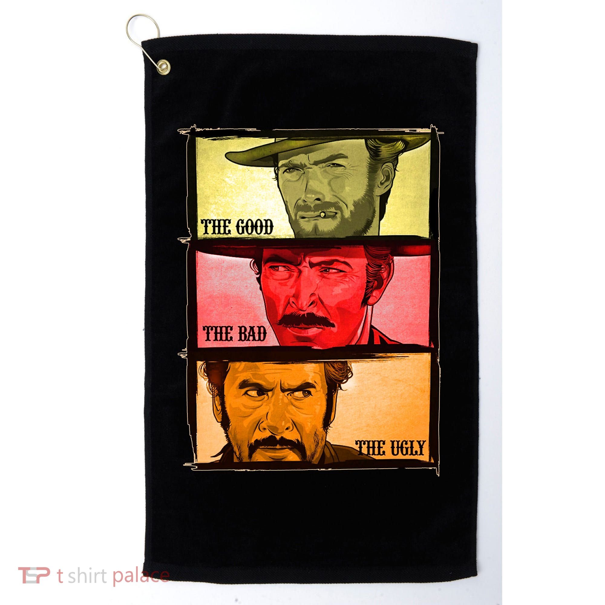 The Good, The Bad, & The Ugly Blondie, Tuco And Angle Eyes Golf Towel