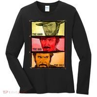 The Good, The Bad, & The Ugly Blondie, Tuco And Angle Eyes Women's Long Sleeve Shirt thumb 0