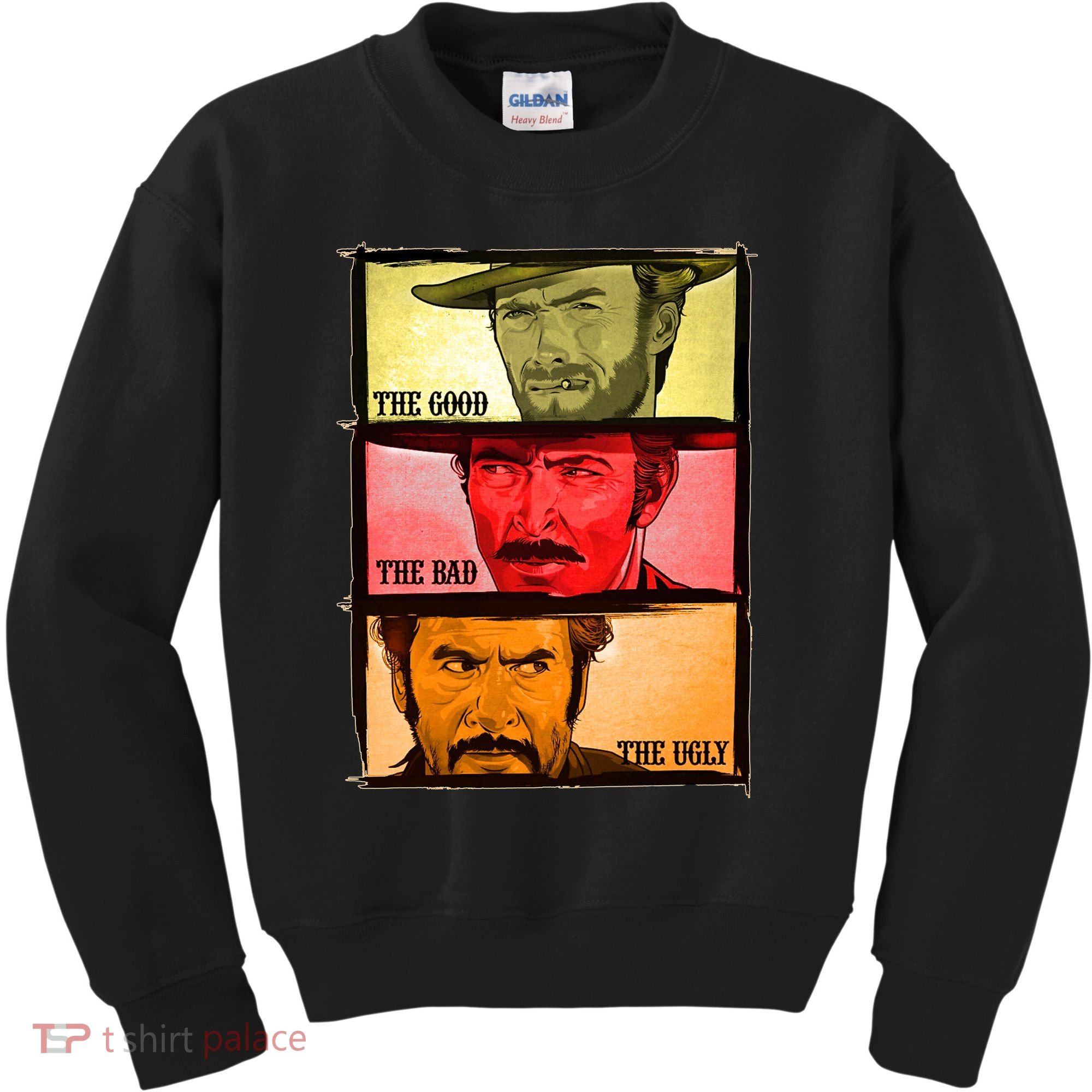 The Good, The Bad, & The Ugly Blondie, Tuco And Angle Eyes Kids Sweatshirt
