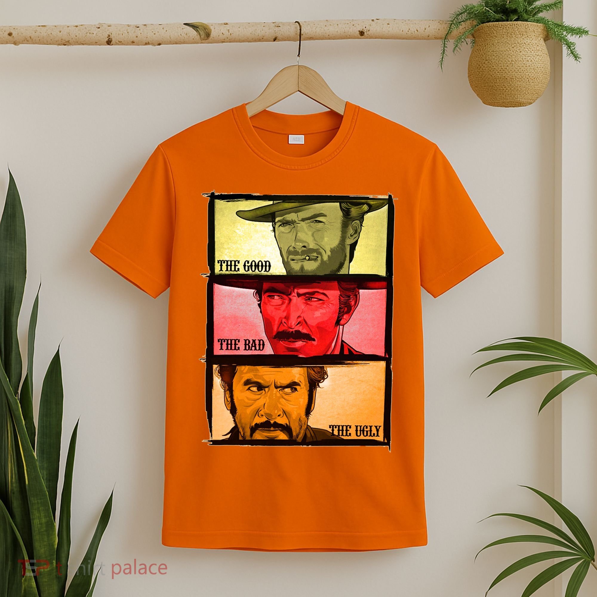 The Good, The Bad, & The Ugly Blondie, Tuco And Angle Eyes T-Shirt
