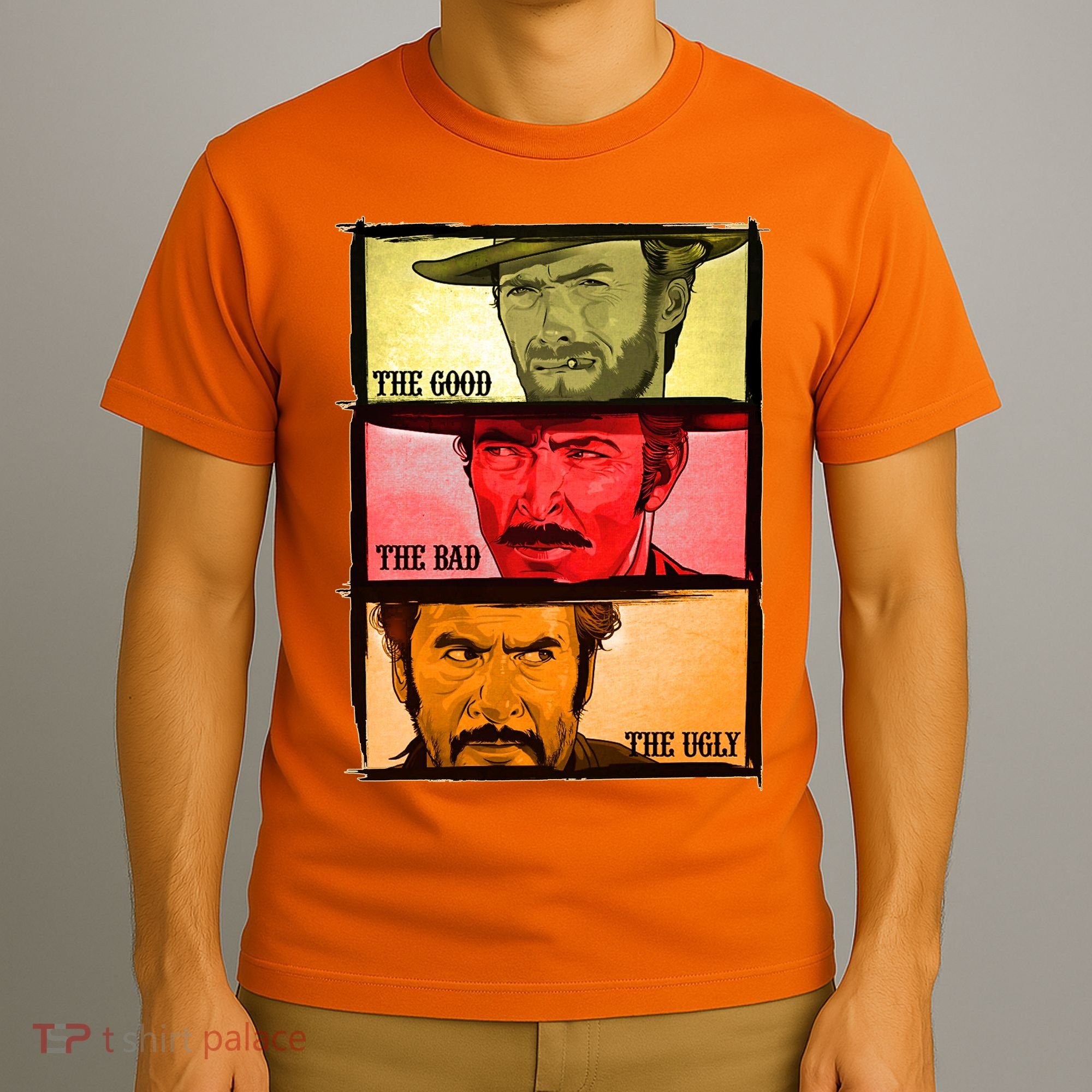 The Good, The Bad, & The Ugly Blondie, Tuco And Angle Eyes T-Shirt