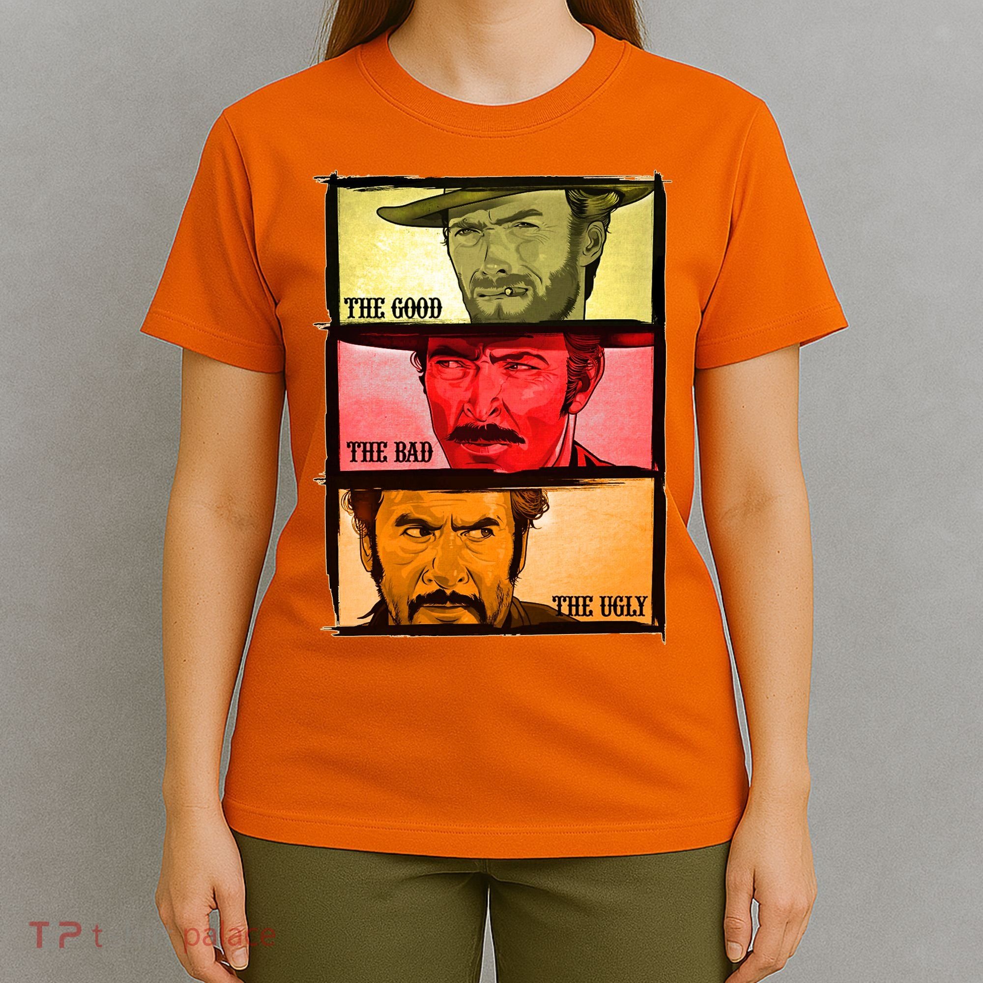 The Good, The Bad, & The Ugly Blondie, Tuco And Angle Eyes T-Shirt