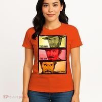 The Good, The Bad, & The Ugly Blondie, Tuco And Angle Eyes Women's T-Shirt thumb 4