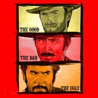 The Good, The Bad, & The Ugly Blondie, Tuco And Angle Eyes Santa Hat thumb 1
