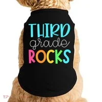 Third Grade Teacher Team - 3rd Grade Rocks Doggie Tank thumb 0