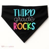 Third Grade Teacher Team - 3rd Grade Rocks USA-Made Doggie Bandana thumb 0