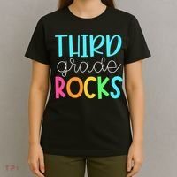 Third Grade Teacher Team - 3rd Grade Rocks T-Shirt thumb 4