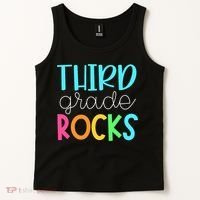 Third Grade Teacher Team - 3rd Grade Rocks Tank Top thumb 2