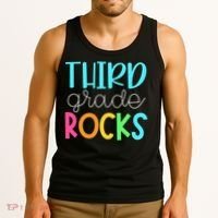 Third Grade Teacher Team - 3rd Grade Rocks Tank Top thumb 3