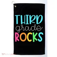 Third Grade Teacher Team - 3rd Grade Rocks Golf Towel thumb 0