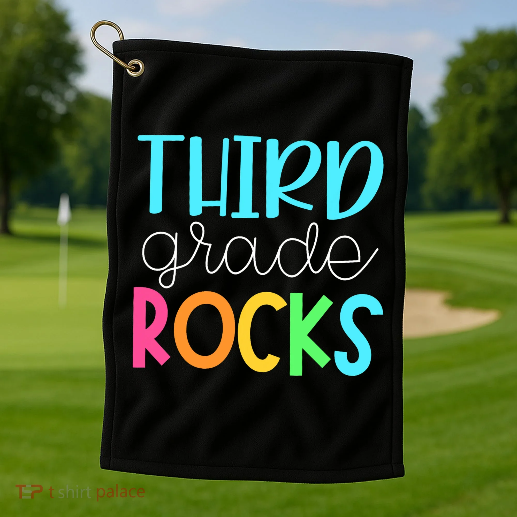 Third Grade Teacher Team - 3rd Grade Rocks Golf Towel