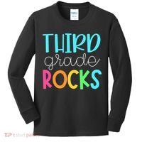Third Grade Teacher Team - 3rd Grade Rocks Kids Long Sleeve Shirt thumb 0