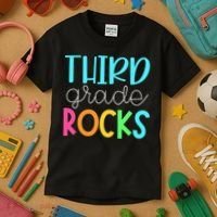 Third Grade Teacher Team - 3rd Grade Rocks Kids T-Shirt thumb 3