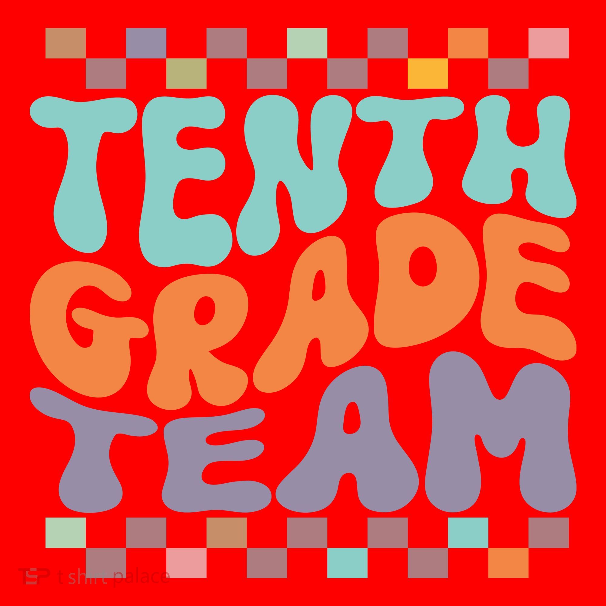 Tenth Grade TeamTeacher Student Back To School 10th Grade Gift Santa Hat