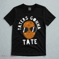 Taters Gonna Tate Funny Potato Tater Tot Foodie T-Shirt thumb 5
