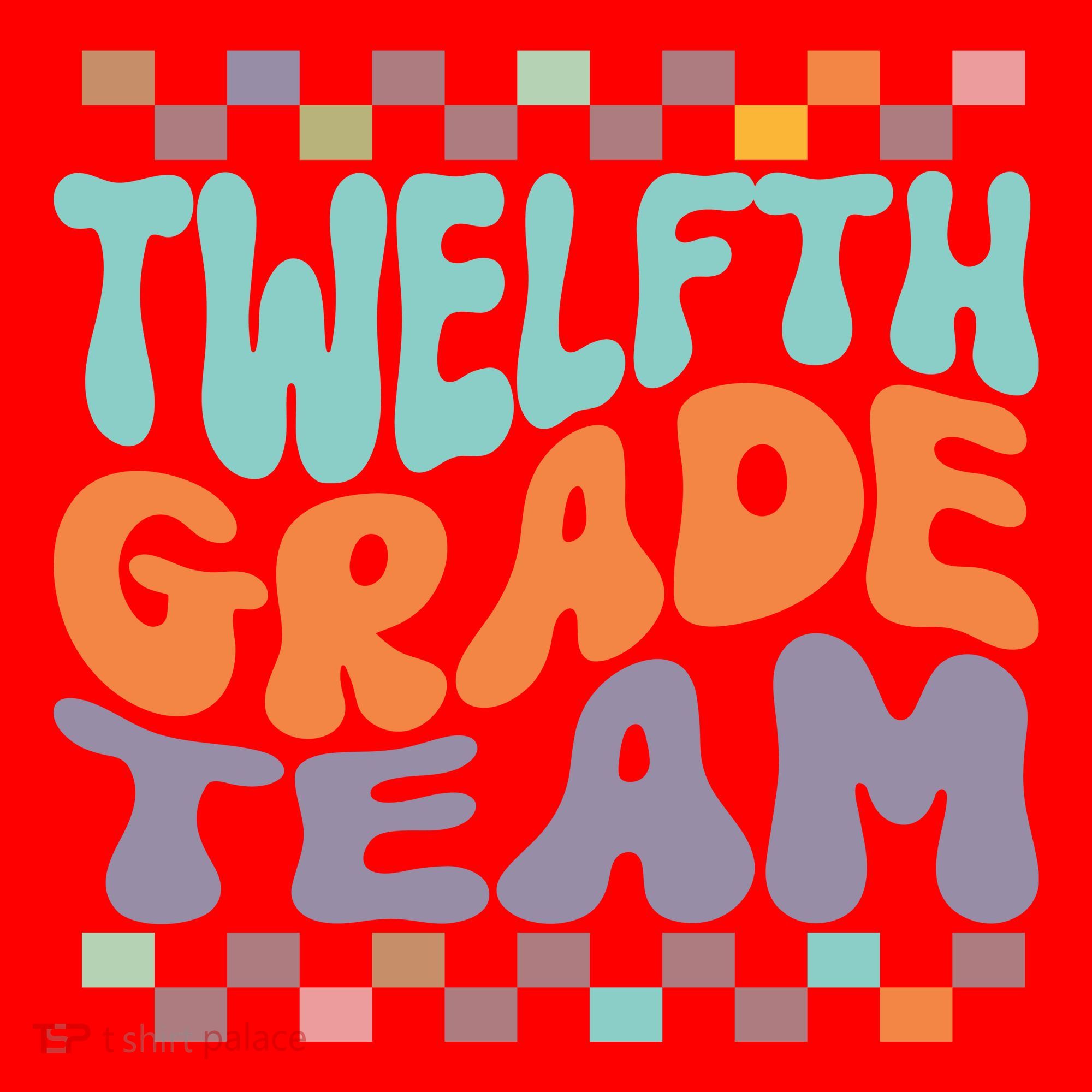 Twelfth Grade Team Teacher Student Back To School 12th Grade Gift Santa Hat