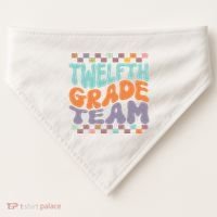 Twelfth Grade Team Teacher Student Back To School 12th Grade Gift USA-Made Doggie Bandana thumb 0