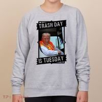 Trump Garbage Truck Trash Day Is Tuesday Women's Sweatshirt thumb 0