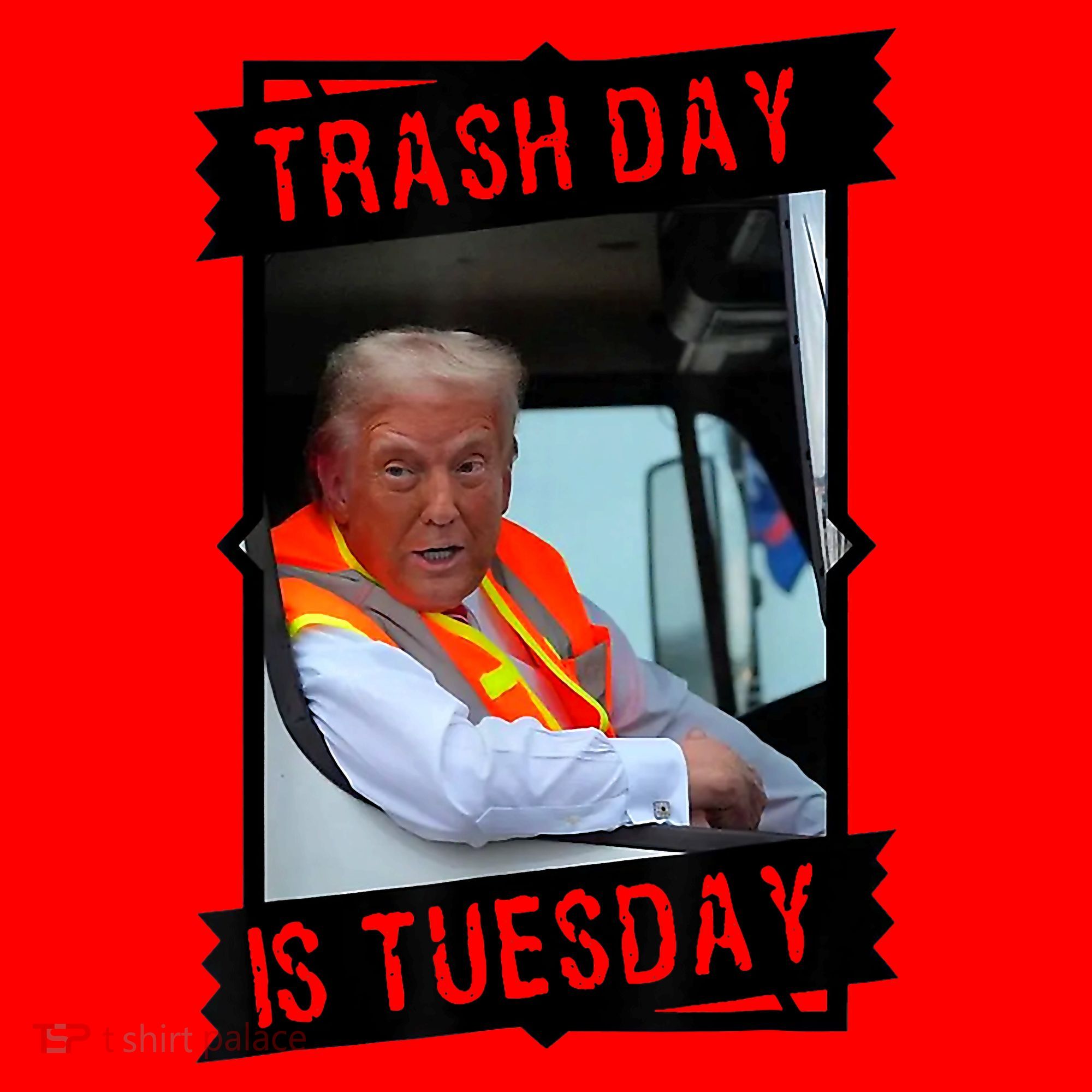 Trump Garbage Truck Trash Day Is Tuesday Santa Hat