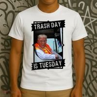 Trump Garbage Truck Trash Day Is Tuesday T-Shirt thumb 3