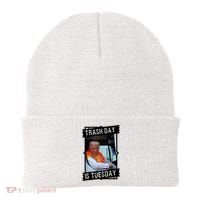 Trump Garbage Truck Trash Day Is Tuesday Beanie thumb 0