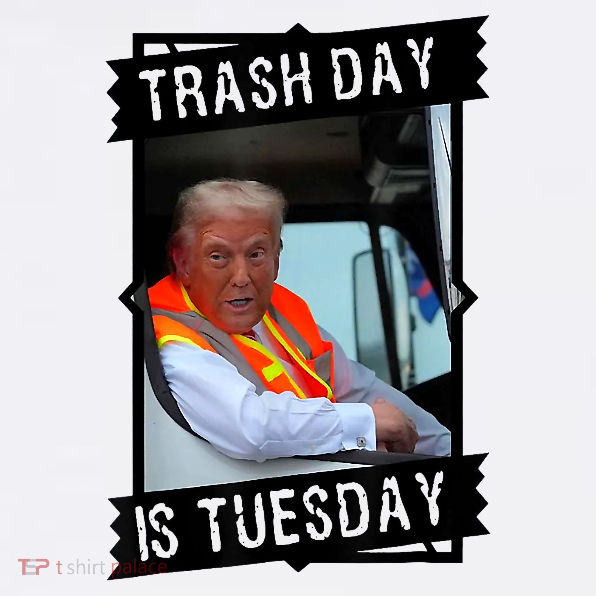 Trump Garbage Truck Trash Day Is Tuesday Women's Hoodie
