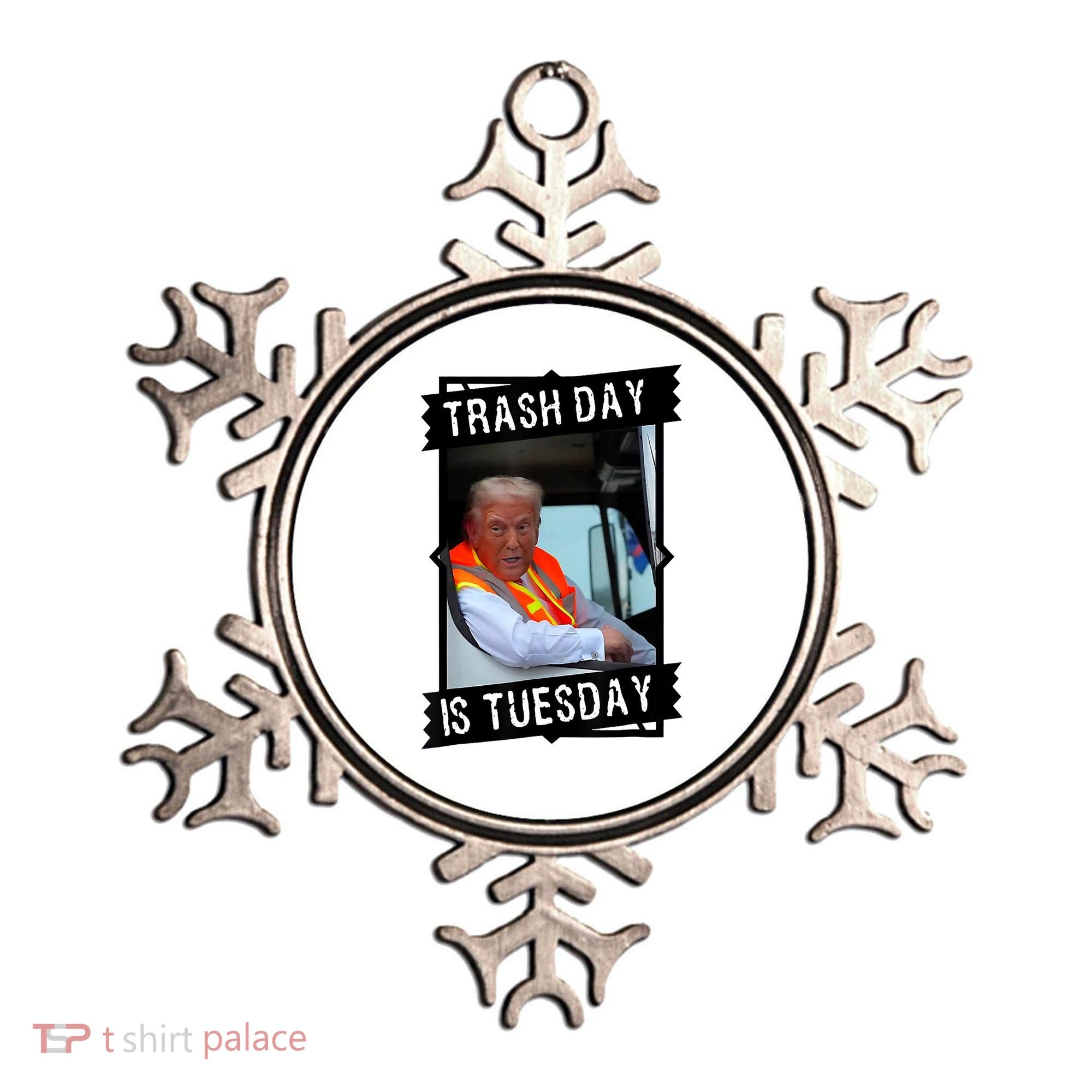 Trump Garbage Truck Trash Day Is Tuesday Ornament