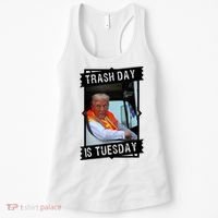 Trump Garbage Truck Trash Day Is Tuesday Women's Tank Top thumb 0