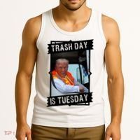 Trump Garbage Truck Trash Day Is Tuesday Tank Top thumb 3