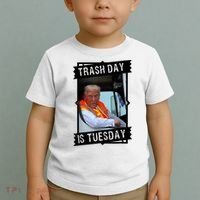 Trump Garbage Truck Trash Day Is Tuesday Toddler T-Shirt thumb 2