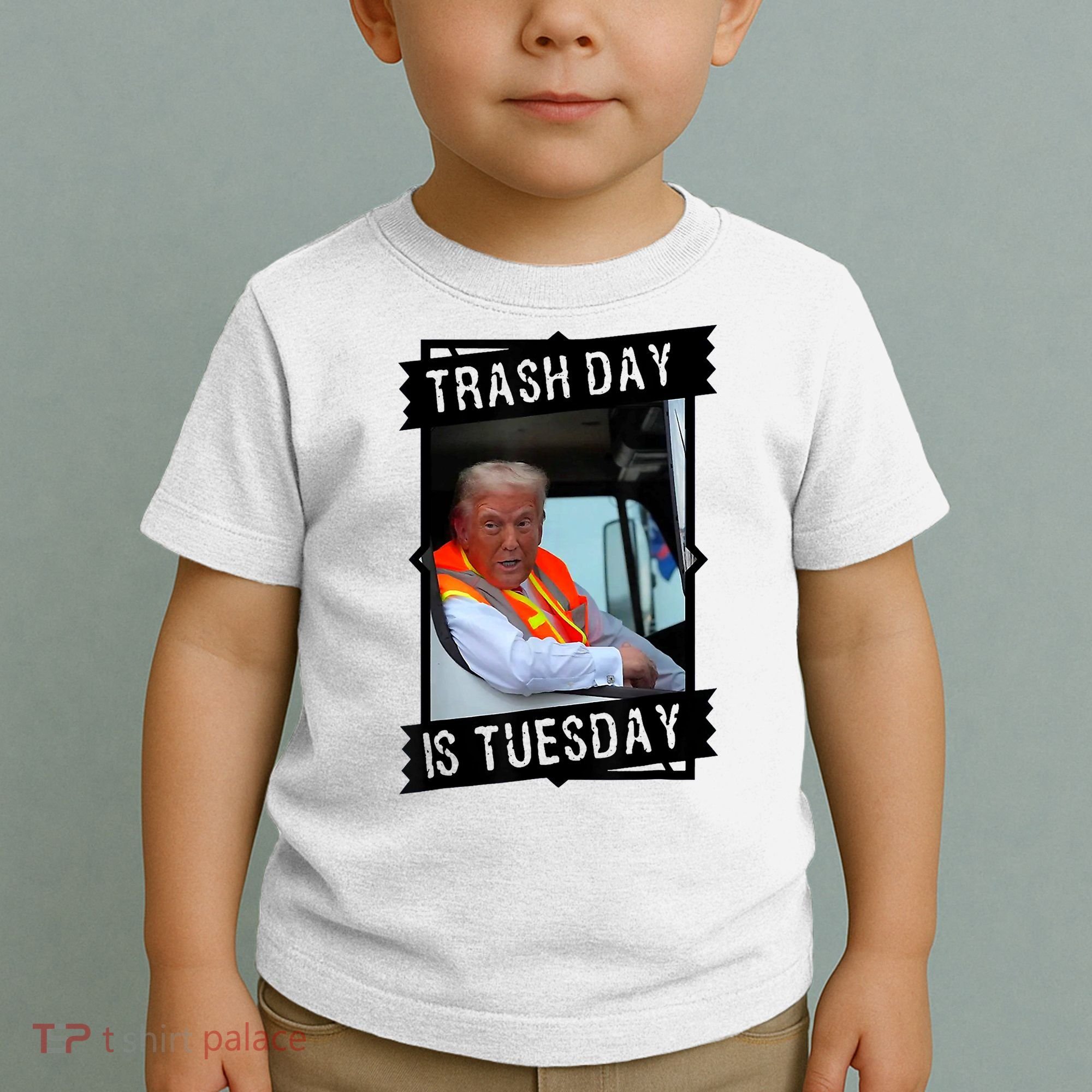 Trump Garbage Truck Trash Day Is Tuesday Toddler T-Shirt
